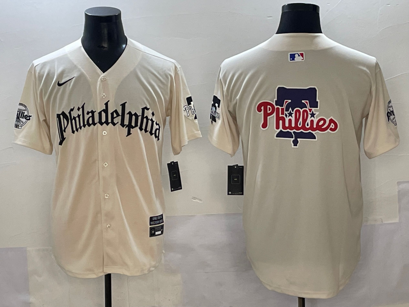 Men Philadelphia Phillies blank cream 2025 Nike MLB jersey style  4